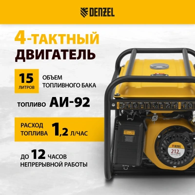 Генератор бензиновый DENZEL PS 28 купить