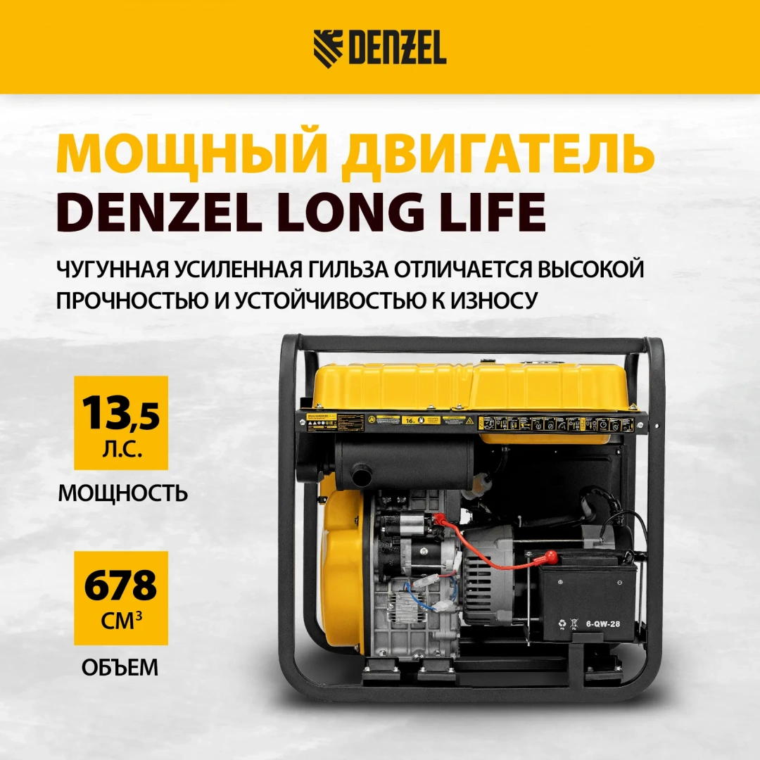 Генератор дизельный DENZEL DES-85E цена