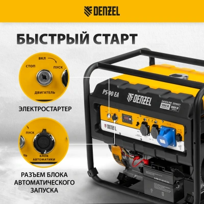 Генератор бензиновый DENZEL PS 90 EA купить