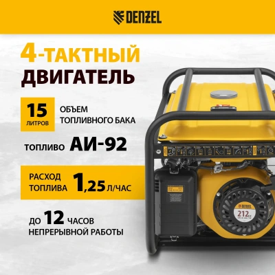 Генератор бензиновый DENZEL PS 33 купить