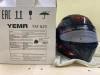 Шлем защитный VMC "YEMA" YM-829, с тонированным визором,black red ghost,размер S цена