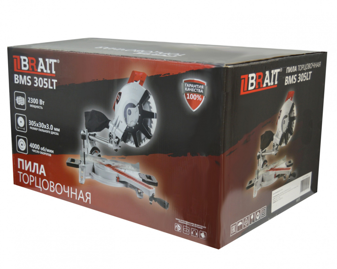Пила торцовочная BRAIT BMS 305LT (2300Вт) протягом цена