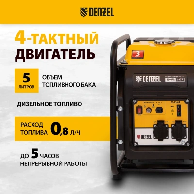 Инверторный генератор DENZEL GT-2500iF купить
