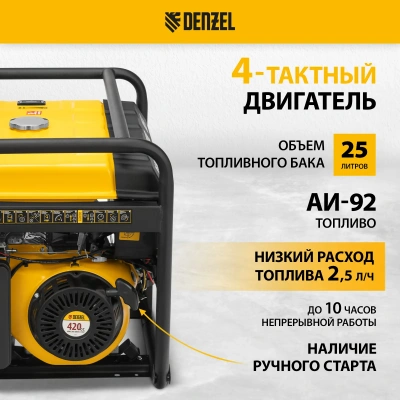 Генератор бензиновый DENZEL PS 55 EA купить